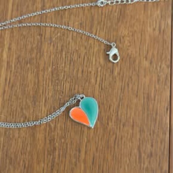 New necklace and heart pendant. Sterling silver 9.5” inches chain with 2 inch ex - Picture 3 of 6